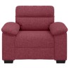 Canapé/Fauteuil rouge vin 100x81x84 cm tissu 616682616682