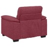 Canapé/Fauteuil rouge vin 100x81x84 cm tissu 616682616682