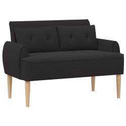 Canapé love seat avec capitonnage en boutons Noir Bouclé 616683616683