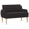 Canapé love seat avec capitonnage en boutons Noir Bouclé 616683616683