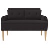 Canapé love seat avec capitonnage en boutons Noir Bouclé 616683616683