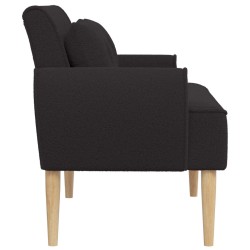 Canapé love seat avec capitonnage en boutons Noir Bouclé 616683616683