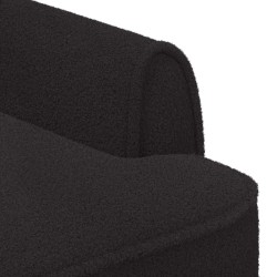 Canapé love seat avec capitonnage en boutons Noir Bouclé 616683616683