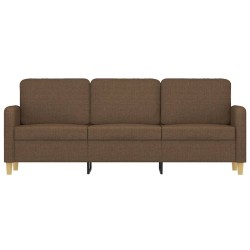 Canapé à 3 places Marron 180 cm Tissu 616684616684