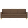 Canapé à 3 places Marron 180 cm Tissu 616684616684