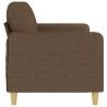 Canapé à 3 places Marron 180 cm Tissu 616684616684