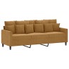 Canapé à 3 places Marron 180 cm Velours 616686616686