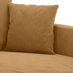 Canapé à 3 places Marron 180 cm Velours 616686616686