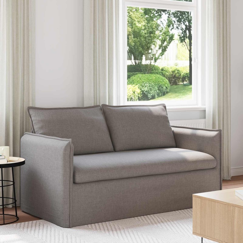Canapé Taupe 156 x 82 x 85 cm tissu 616687616687