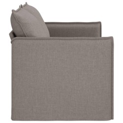 Canapé Taupe 156 x 82 x 85 cm tissu 616687616687