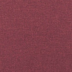 Canapé à 3 places avec repose-pieds Rouge bordeaux 180 cm Tissu 616689616689