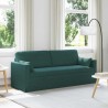 Canapé Vert foncé 198 x 78 x 80 cm tissu 616690616690