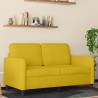 Canapé à 2 places Jaune 120 cm Velours 616692616692