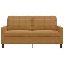 Canapé à 2 places Marron 140 cm Velours 616698616698
