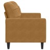 Canapé à 2 places Marron 140 cm Velours 616698616698