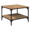 Table basse Chêne artisanal 55 x 55 x 40 cm Bois d'ingénierie 616701616701
