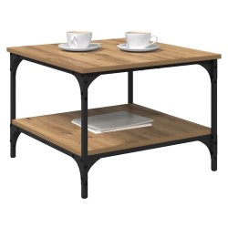 Table basse Chêne artisanal 55 x 55 x 40 cm Bois d'ingénierie 616701616701