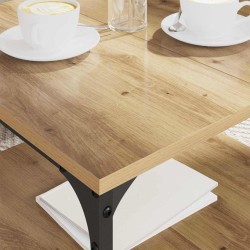 Table basse Chêne artisanal 55 x 55 x 40 cm Bois d'ingénierie 616701616701