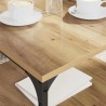Table basse Chêne artisanal 55 x 55 x 40 cm Bois d'ingénierie 616701616701
