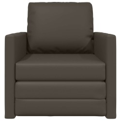 Canapé-Lit 60cm Gris Simili cuir 616703616703