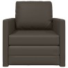 Canapé-Lit 60cm Gris Simili cuir 616703616703