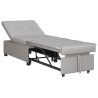 Canapé-lit escamotable Gris 194 x 50 x 82 cm tissu 616704616704