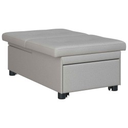Canapé-lit escamotable Gris 194 x 50 x 82 cm tissu 616704616704