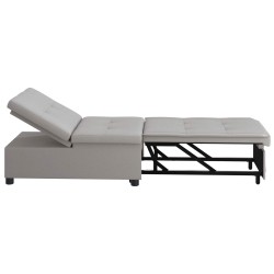 Canapé-lit escamotable Gris 194 x 50 x 82 cm tissu 616704616704