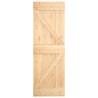 Porte coulissante Naturel et Blanc 70 x 210 cm 616705616705