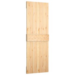 Porte coulissante Naturel et Blanc 70 x 210 cm 616705616705