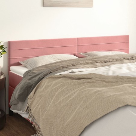 Têtes de lit Rose 160x5x78/88 cm Velours 616708616708