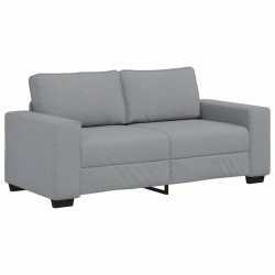 Canapé à 2 places gris clair 180x77x82 cm tissu 616713616713