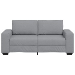 Canapé à 2 places gris clair 180x77x82 cm tissu 616713616713