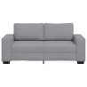Canapé à 2 places gris clair 180x77x82 cm tissu 616713616713