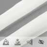 Voile d'ombre Gris clair et blanc 8 x 6 m 616714616714