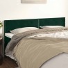 Têtes de lit Vert foncé 200x5x78/88 cm Velours 616715616715