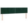 Têtes de lit Vert foncé 200x5x78/88 cm Velours 616715616715