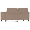 Canapé à 2 places Cappuccino 140 cm Similicuir 616716616716