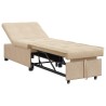 Canapé-lit escamotable Crème 194 x 67 x 82 cm Microfibre 616717616717