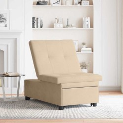 Canapé-lit escamotable Crème 194 x 67 x 82 cm Microfibre 616717616717