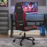Chaise de jeu Noir et rouge bordeaux Similicuir 616719616719
