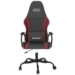 Chaise de jeu Noir et rouge bordeaux Similicuir 616719616719