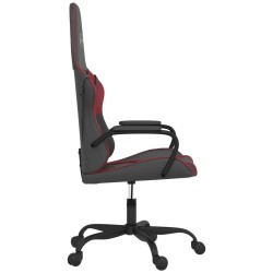 Chaise de jeu Noir et rouge bordeaux Similicuir 616719616719