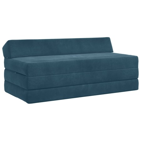 Canapé-lit pliable Bleu 120 x 60 x 49 cm Tissu 616720616720