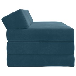 Canapé-lit pliable Bleu 120 x 60 x 49 cm Tissu 616720616720