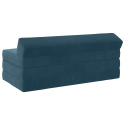 Canapé-lit pliable Bleu 120 x 60 x 49 cm Tissu 616720616720