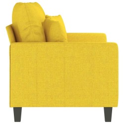 Canapé à 2 places Jaune clair 120 cm Tissu 616721616721