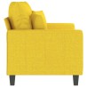 Canapé à 2 places Jaune clair 120 cm Tissu 616721616721