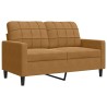 Canapé à 2 places Marron 120 cm Velours 616725616725