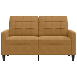 Canapé à 2 places Marron 120 cm Velours 616725616725